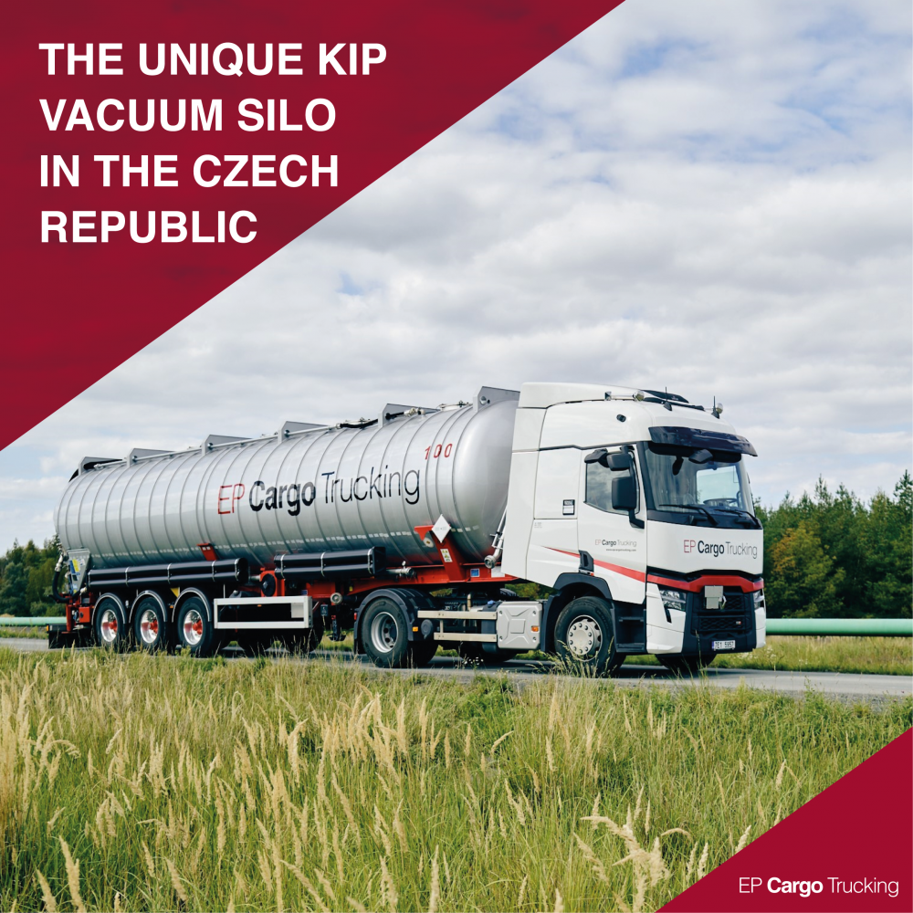 EP Cargo Trucking – das erste Transportunternehmen in der Tschechischen Republik, das über ein KIP-Vakuumsilo verfügt 